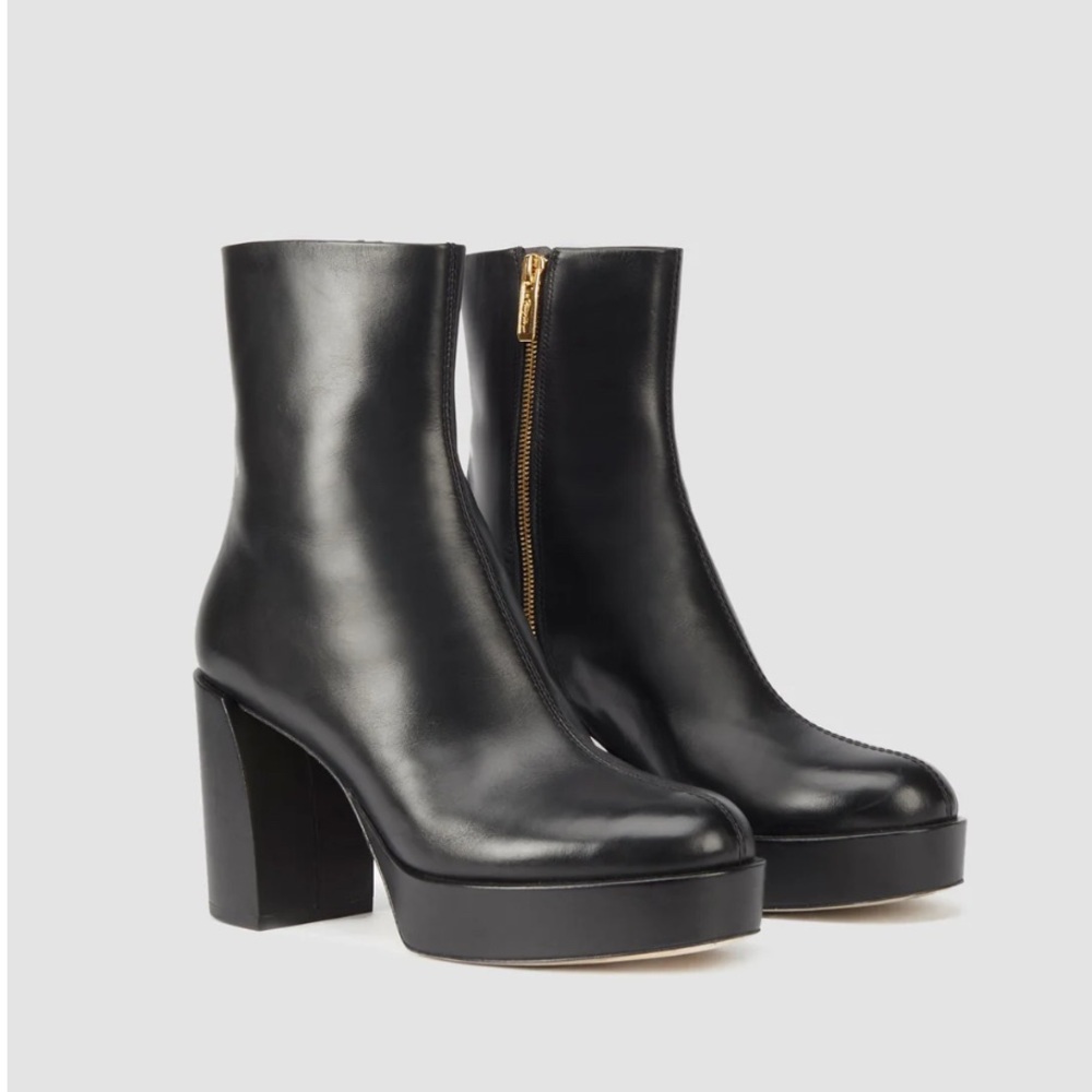 3.1 Phillip Lim Naomi Platform Leather Boots 40 1/2